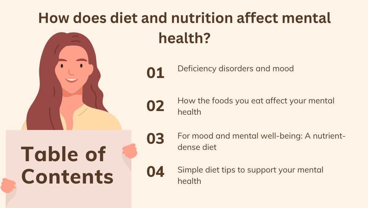 How does diet and nutrition affect mental health?